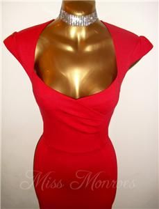 Sexy Vintage 50s Style Red Galaxy Wiggle Pinup Mad Men Secretary Dita
