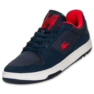 Mens Lacoste Defuse Low Pro Dark Blue/Red