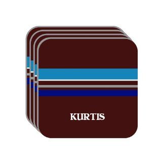 Personal Name Gift   KURTIS Set of 4 Mini Mousepad
