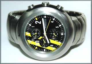 Nike Lance Armstrong Chronograph Titanium Black Mens Sport Watch