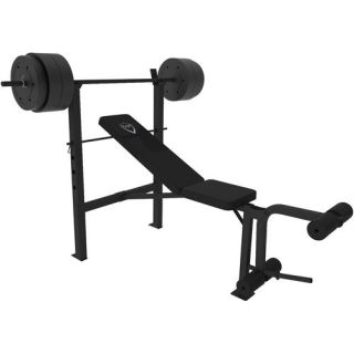  Bench Incline Decline Flat Home Gym with 100LB Weight Set