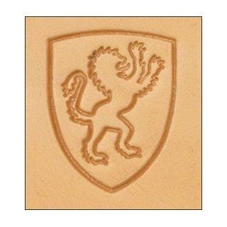 Tandy Leather 3D Lion Shield Stamp 8616 00 Arts, Crafts