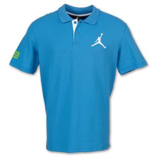 Jordan Jumpman Mens Polo Shirt Light Italy Blue