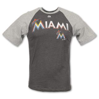 MLB Miami Marlins Mens Tee Shirt Black