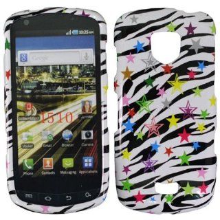 Colorful Zebra Star Snap on Hard Protective Cover Case for