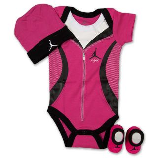 Jordan AJ4 Sweat 3 Piece Infant Set Pink