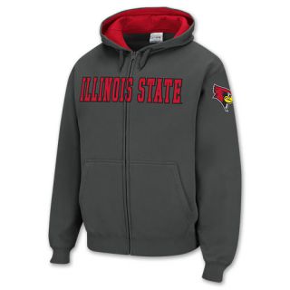 Illinois State Redbirds NCAA Mens Full Zip Hoodie