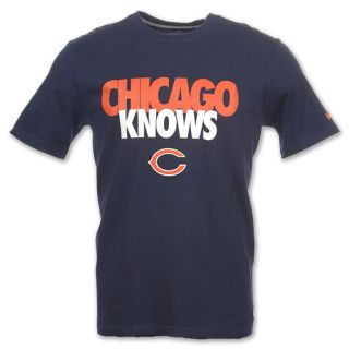 Nike Chicago Bears Knows Mens NFL Tee Shirt Navy