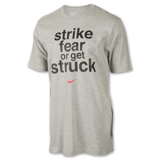 Mens Nike Strike Fear Crew Tee Shirt Dark Grey