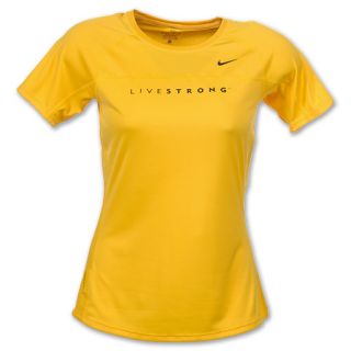 Nike LIVESTRONG Miler Womens Tee Yellow