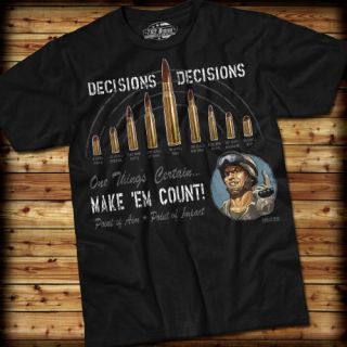 Decisions, Decisions 7.62 Design T Shirt Clothing