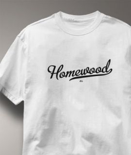 Homewood Alabama Al Metro White Hometown Sou T Shirt XL