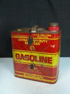 Pre Ban Vented Easy Pour 1 5 Gallon Metal Gas Can Stancan Gasoline Can
