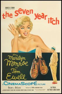 The Seven Year Itch Orig Movie Poster Marilyn Monroe