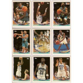 Charlotte Hornets 1993 Topps Basketball Team Set (Alonzo