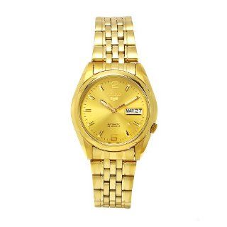 Seiko Mens SNK394K1S Stainless Steel Analog with Gold Dial Watch
