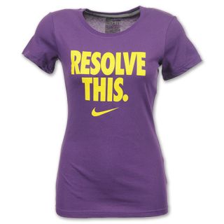 Nike Resolve This Womens Tee Shirt Club Purple