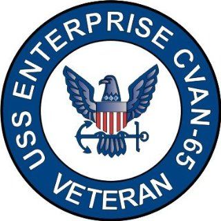 US Navy USS Enterprise CVAN 65 Ship Veteran Decal Sticker 3.8