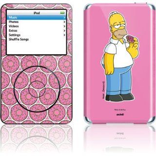 Skinit Homer with Pink Doughnut Vinyl Skin for Apple iPod