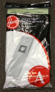 Hoover A Vacuum Sweeper Bags 43655010 4010001A 3 Pack