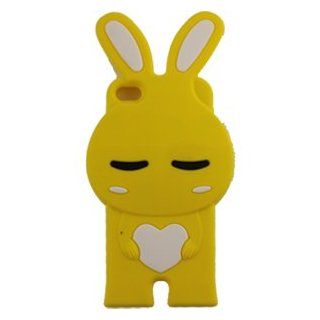 IPHONE 4S yellow love Rabbit CASE COVER: Cell Phones