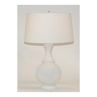 Robert Abbey White Milk Glass Contemporary Table Lamp   