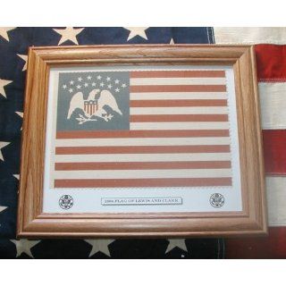 Framed 15 Star, American Flag of Lewis and Clark1804