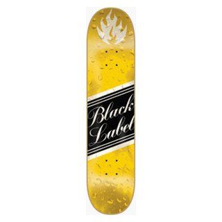 Black Label Skateboards Top Shelf Brew Gold Lg Deck 8.0
