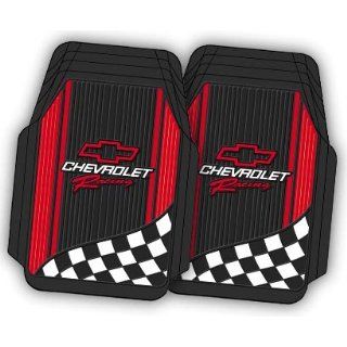 Chevrolet Racing Red Trim to Fit   2 Pc Floor Mats Set  