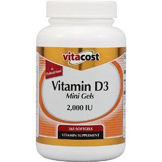 Vitacost Vitamin D3 (as Cholecalciferol)    2000 IU   365