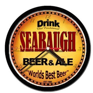 SEABAUGH beer and ale cerveza wall clock 