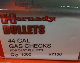 Hornady 44 Cal Gas Checks for Cast Bullets Qty 1000 7130