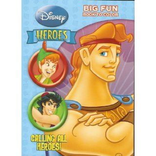 Disney Heroes Big Fun Book to Color Calling All Heroes (Disney