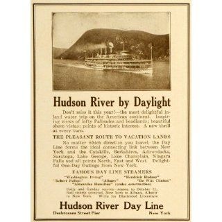 1923 Ad Hudson River Day Line Washington Irving Liner