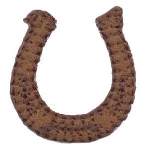 Horse Shoe Lucky Embroidered IronOn Patch 693955