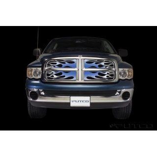 2002 2005 Dodge Ram 1500 Flaming Inferno Stainless Steel Grille   Blue