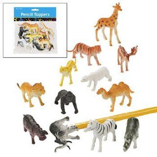 12 Wildlife Animal Pencil Toppers   Basic School Supplies