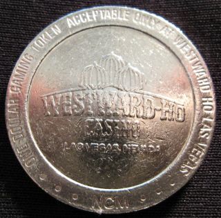1987 One $1 Dollar Westward HO Casino Slot Machine Gaming Token Coin
