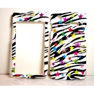 Colorful Zebra Star Snap on Hard Protective Cover Case for