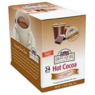 24 K Cups Grove Square Hot Cocoa Cups Milk Chocolate Keurig FREE 2 3