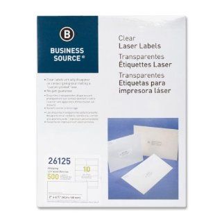 Business Source 26125 Shipping Labels, Laser, Permanent, 2
