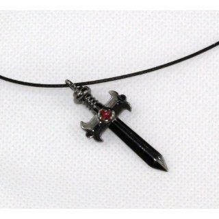 Fairy Tail Gray Fullbuster Cross Necklace   Black