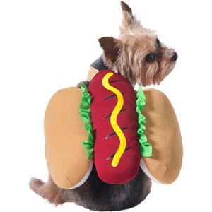 Cute Hot Dog Costume Clothes M Medium Pet Hotdog Weiner Halloween