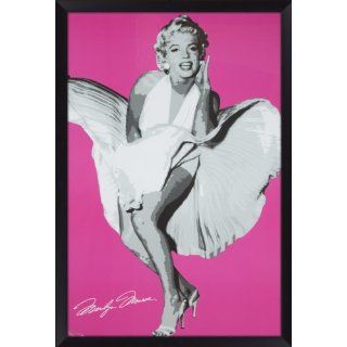 Marilyn Monroe  Pink  Framed Poster