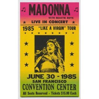 Madonna   The Beastie Boys Concert Poster (1985