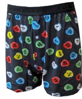 Valentine Conversation Heart Candy Boxer Shorts for men