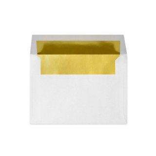 A7 Invitation Envelopes (5 1/4 x 7 1/4)   Gold Foil Lining