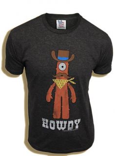 Yo Gabba Gabba Muno Howdy Charcoal Adult T Shirt Tee