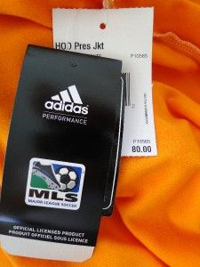 Adidas $80 MLS Soccer Houston Dynamo Track Jacket L