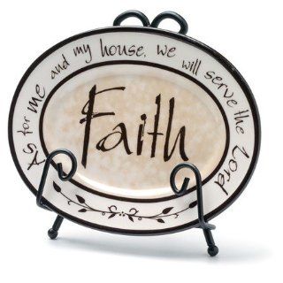 Faith Mini Decorative Plate w/stand 
